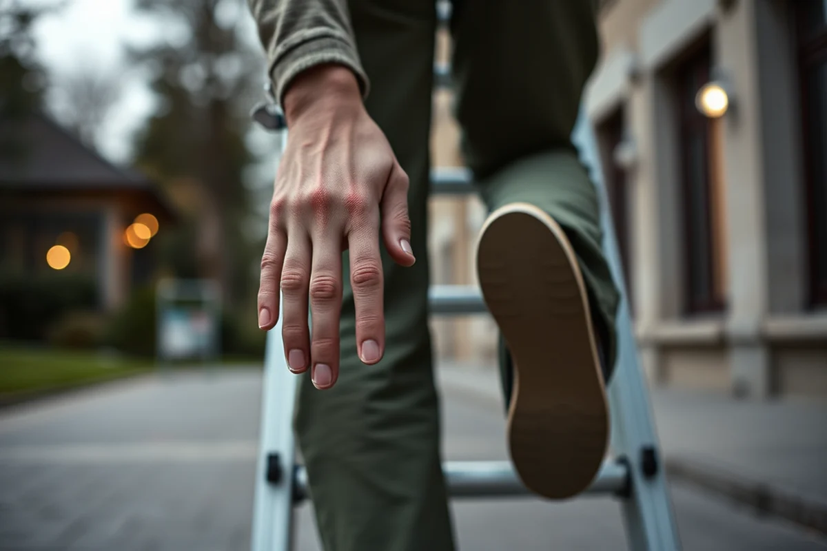 ladder climbing safety system — Ladder Climbing Safety System (step by step)