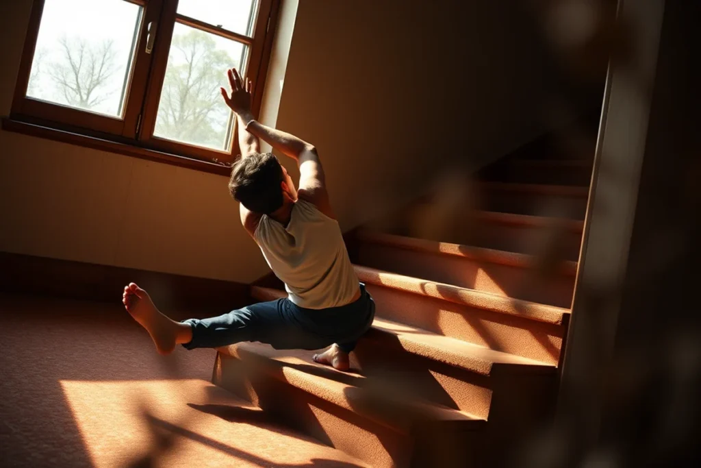 Subaru Natsuki Climbing The Stairs