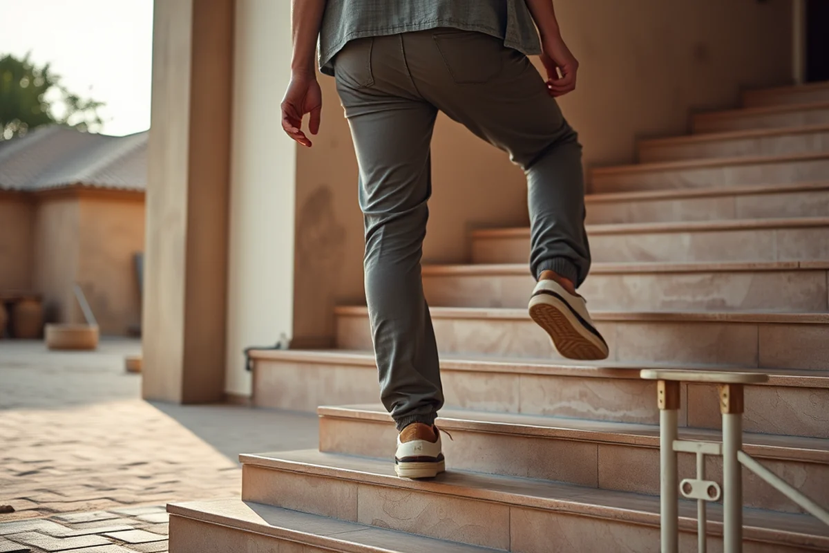 stair climbing exercise machine — Stair Climbing Exercise Machine (step by step)