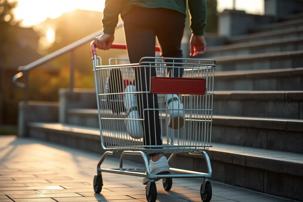 Stair Climbing Grocery Cart
